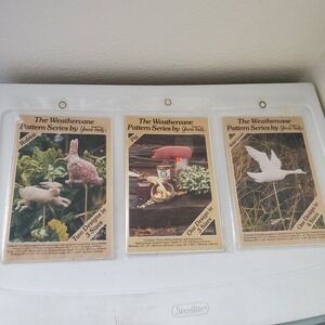 Vintage Yours Truly Weathervane Pattern Series Rabbit Pig Wild Goose 1982 1983